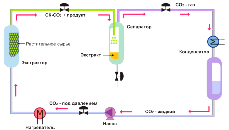 Cверхкритическая флюидная экстракция СКФ СО2